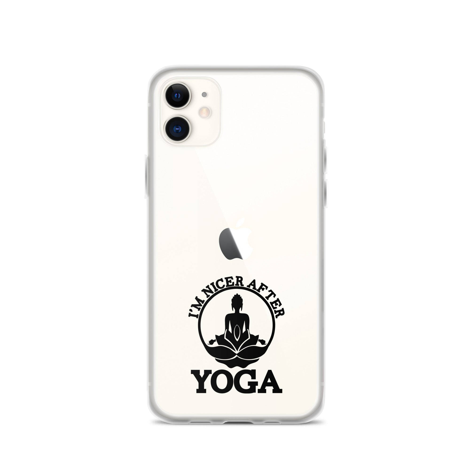 I'M NICER AFTER YOGA - iPhone Case