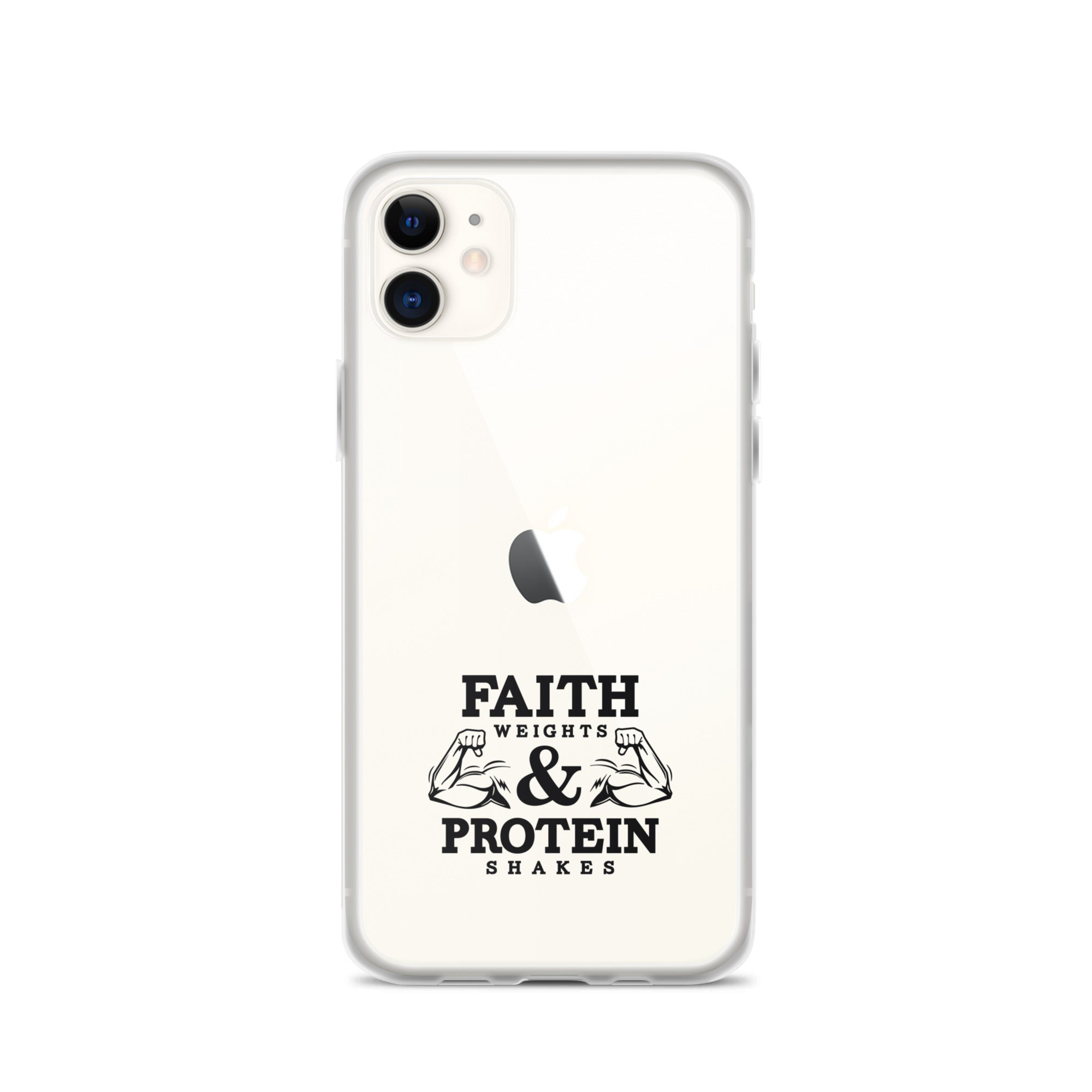 FAITH WEIGHTS & PROTEIN SHAKES - iPhone Case