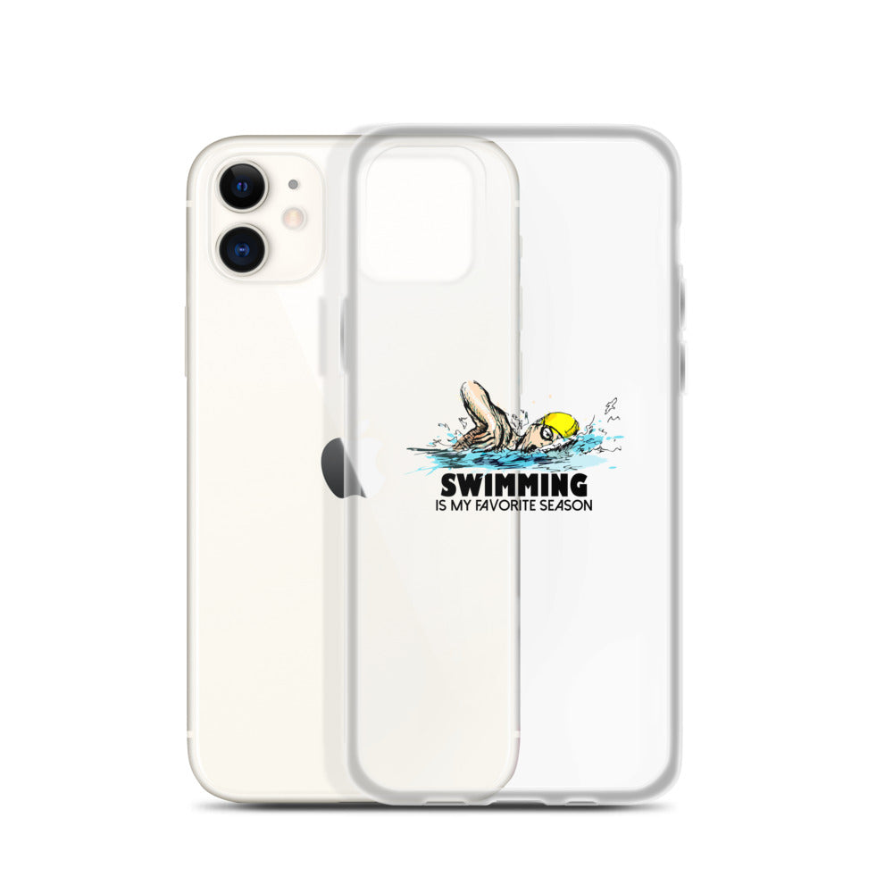 Swimming- iPhone Case Transparent