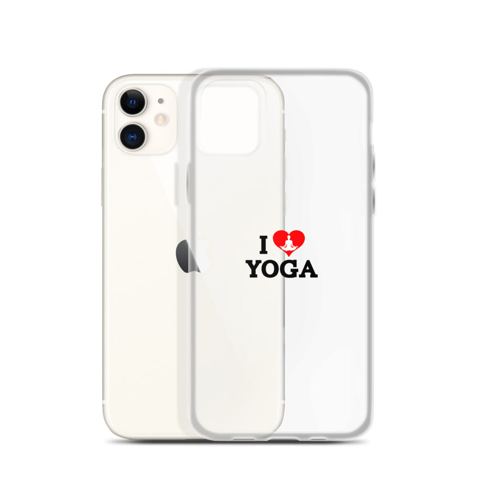 I LOVE YOGA- iPhone Case Transparent