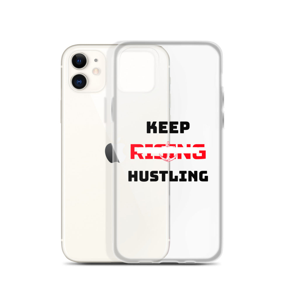 KEEP RISING HUSTLING - iPhone Case Transparent