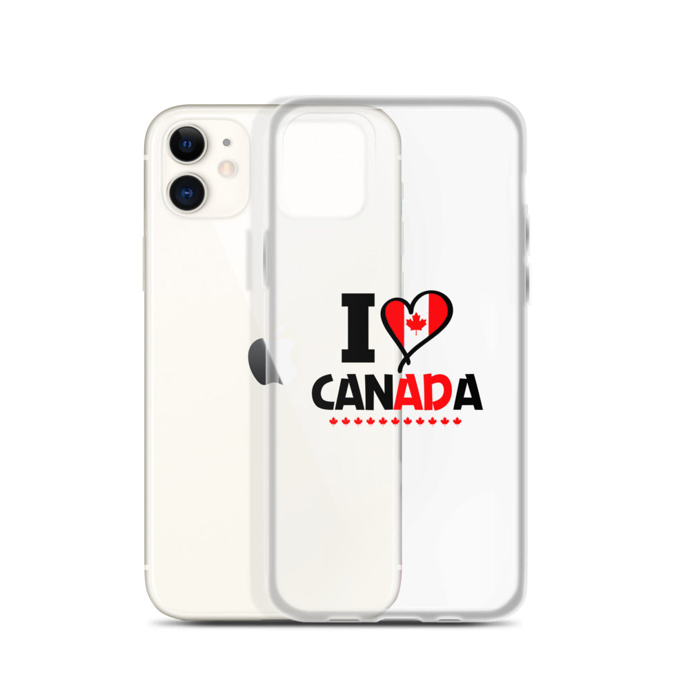 I LOVE CANADA - iPhone Case Transparent