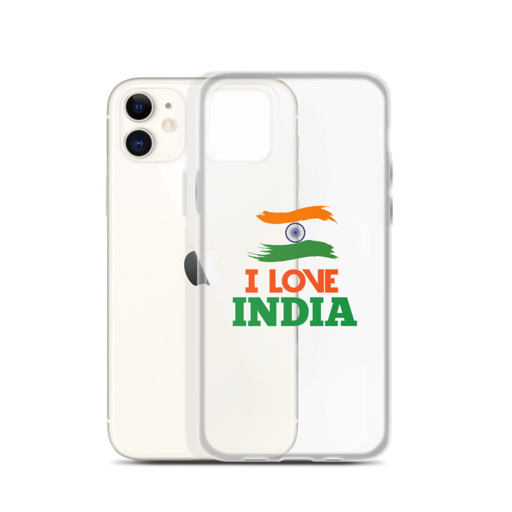 I LOVE INDIA - iPhone Case Transparent