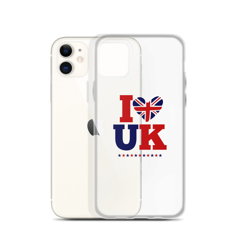 I LOVE UK - iPhone Case Transparent