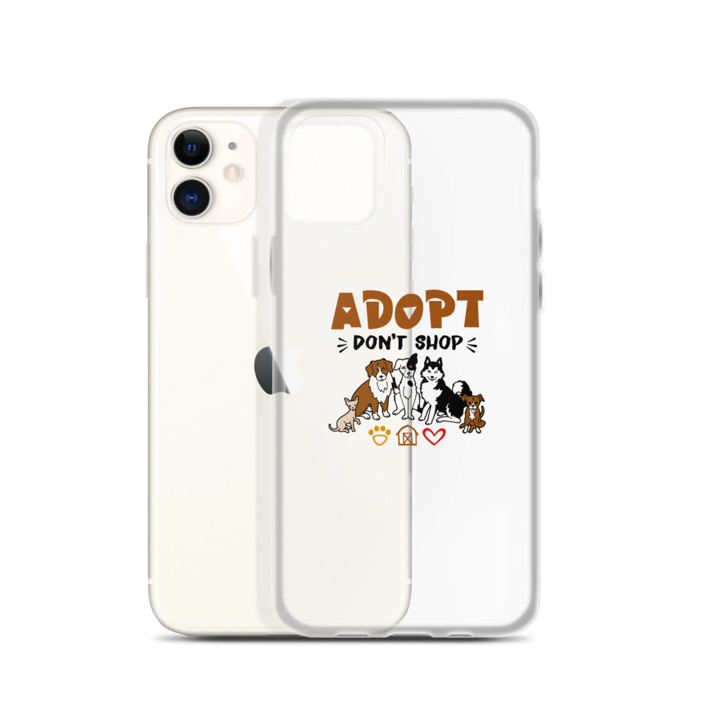 ADOPT DON'T SHOP - iPhone Case Transparent