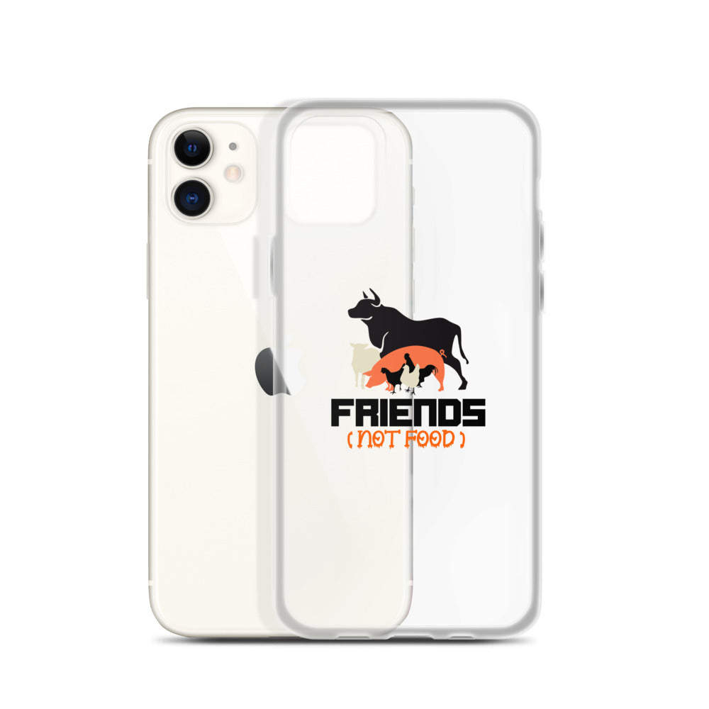 FRIENDS NOT FOOD - iPhone Case Transparent