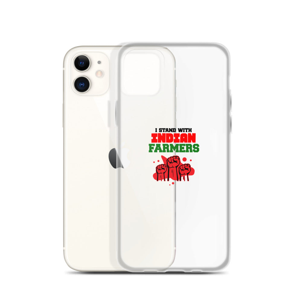 I STAND WITH INDIAN FARMERS - iPhone Case Transparent