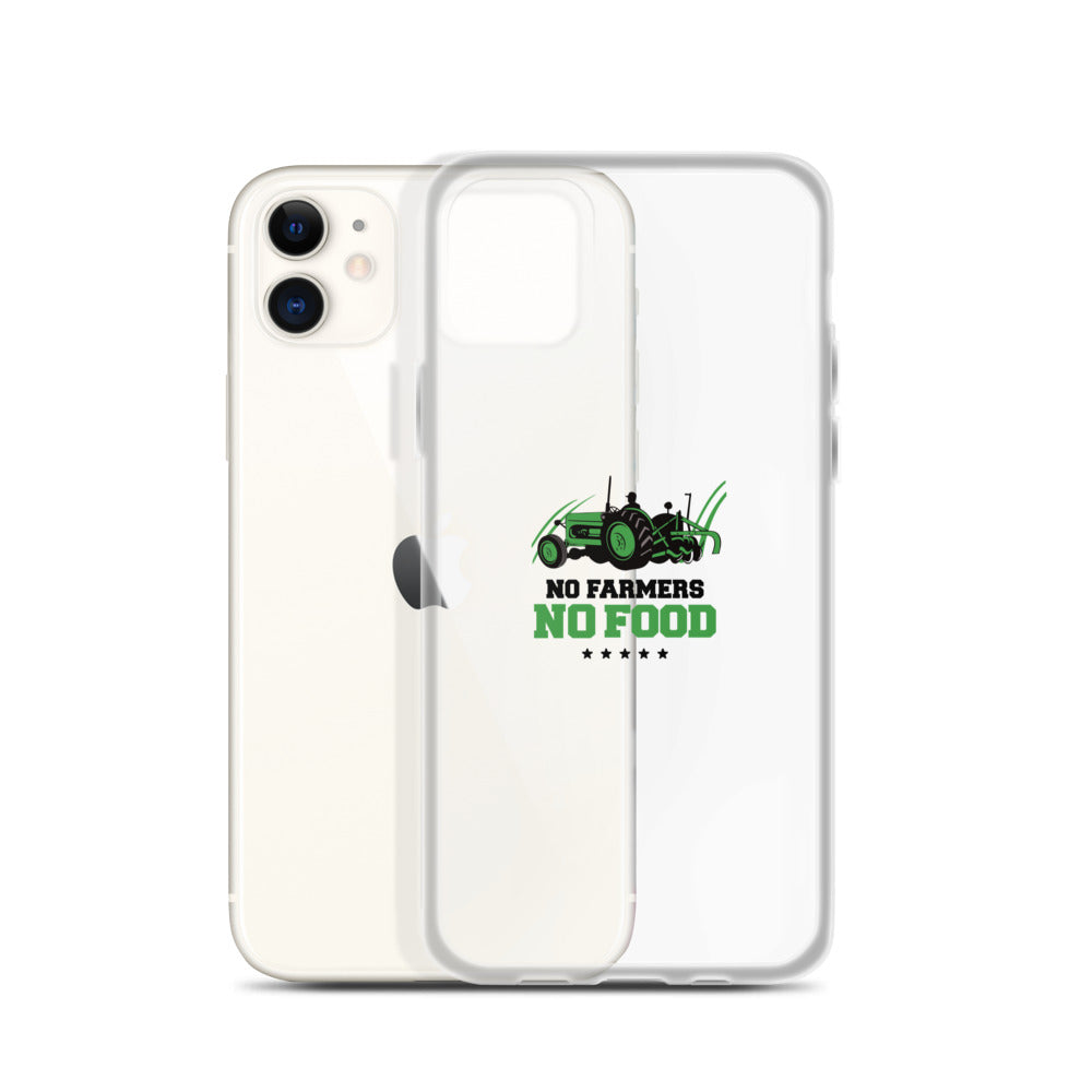 NO FARMERS NO FOOD - iPhone Case Transparent