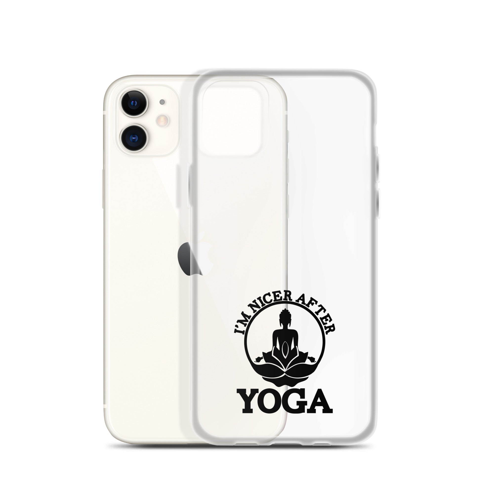 I'M NICER AFTER YOGA - iPhone Case