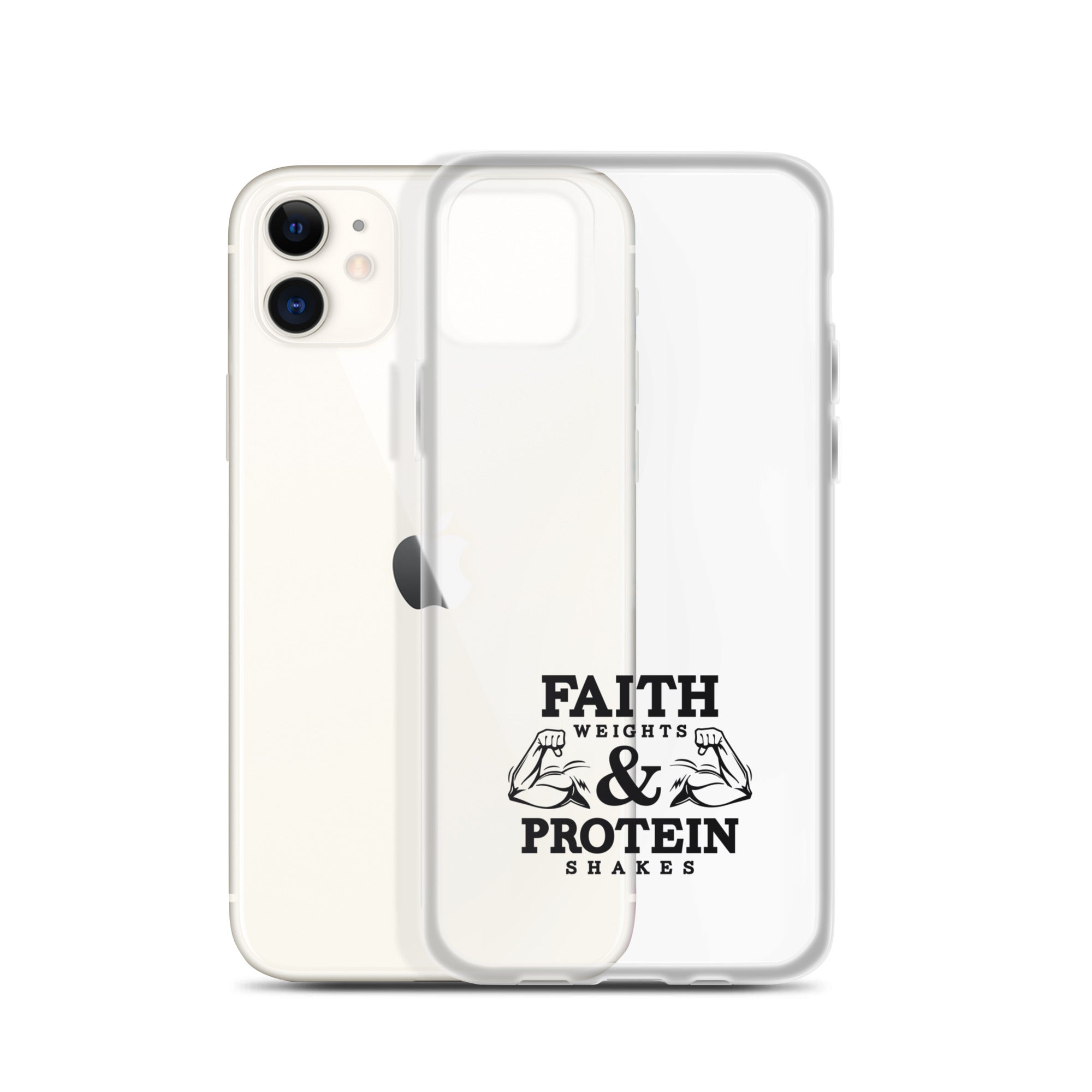 FAITH WEIGHTS & PROTEIN SHAKES - iPhone Case