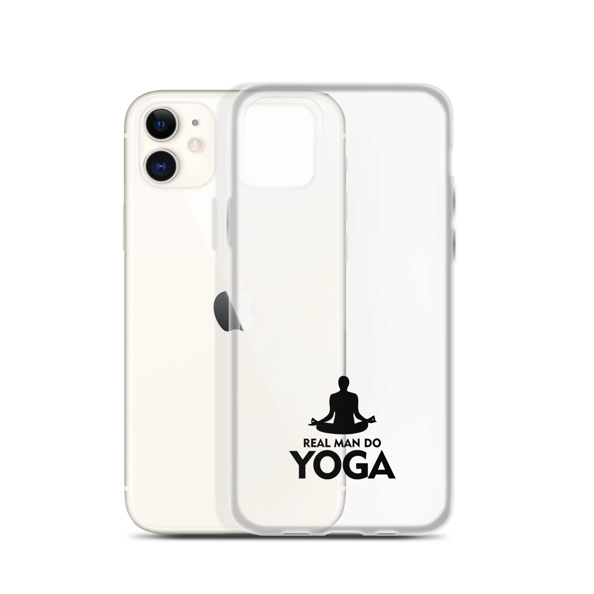 REAL MAN DO YOGA - iPhone Case