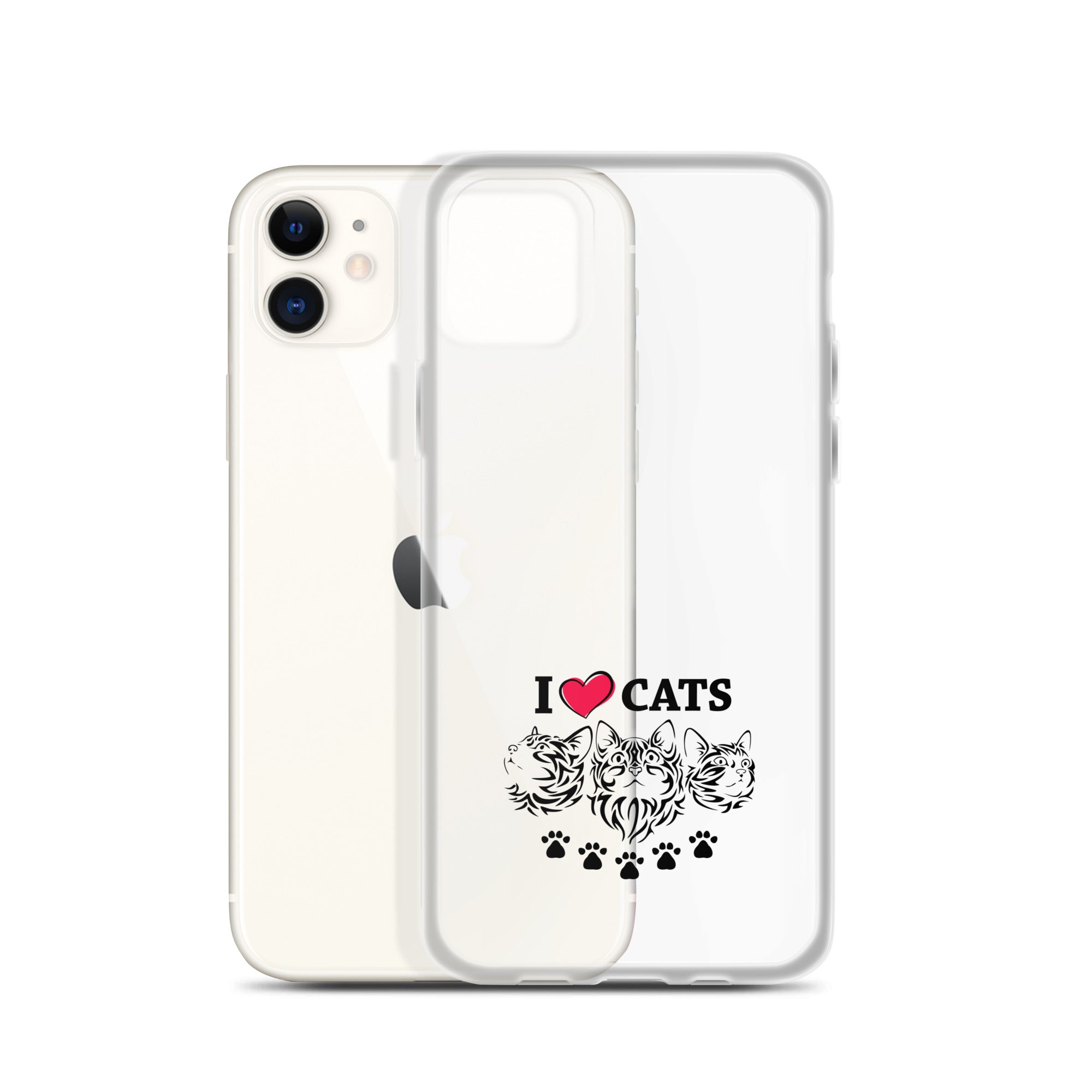 I LOVE CATS - iPhone Case