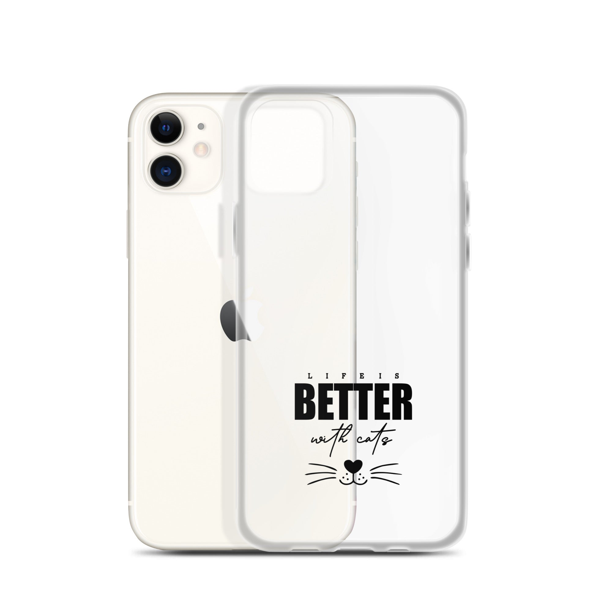 LIFE IS BETTER WITH CATS - iPhone Case