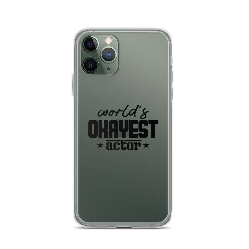 World's okayest actor- iPhone Case Transparent