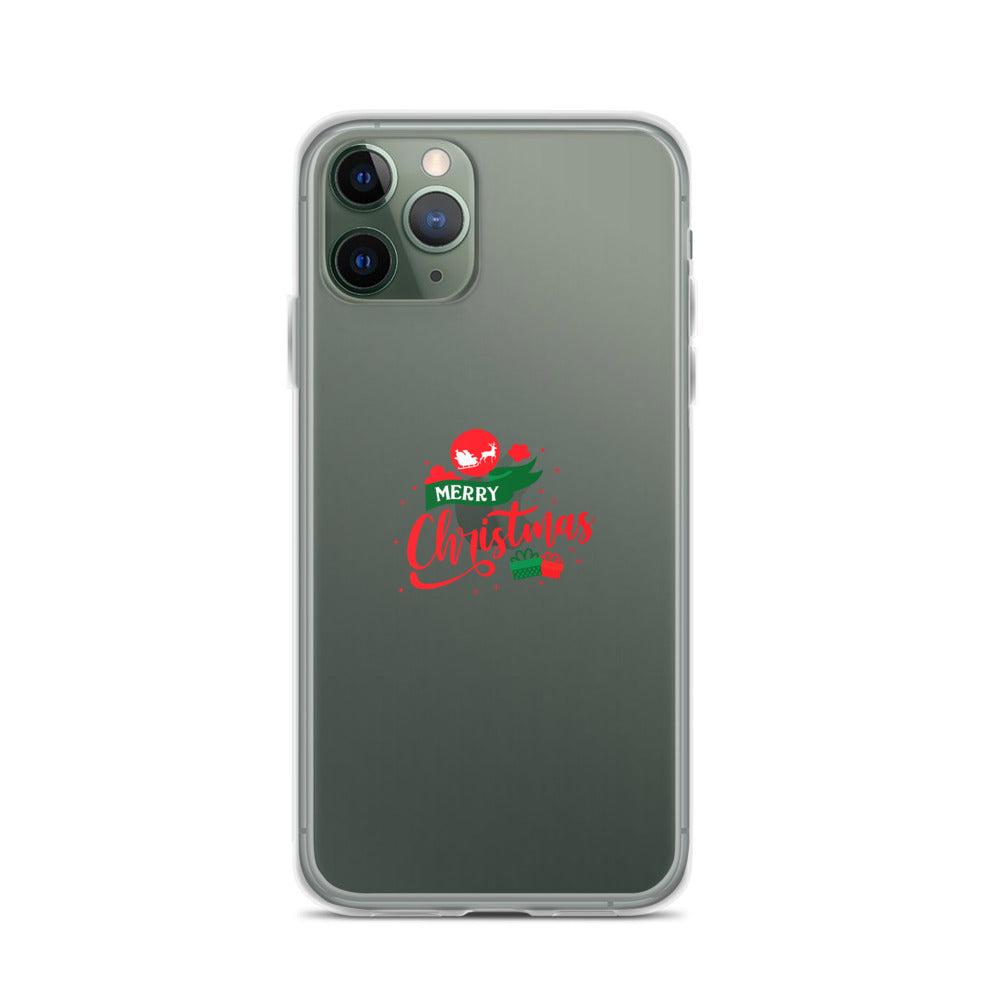 Merry Christmas- iPhone Case Transparent