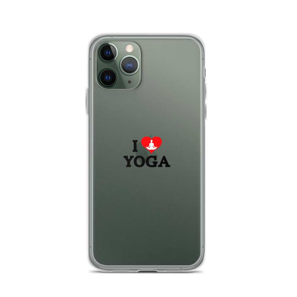 I LOVE YOGA- iPhone Case Transparent