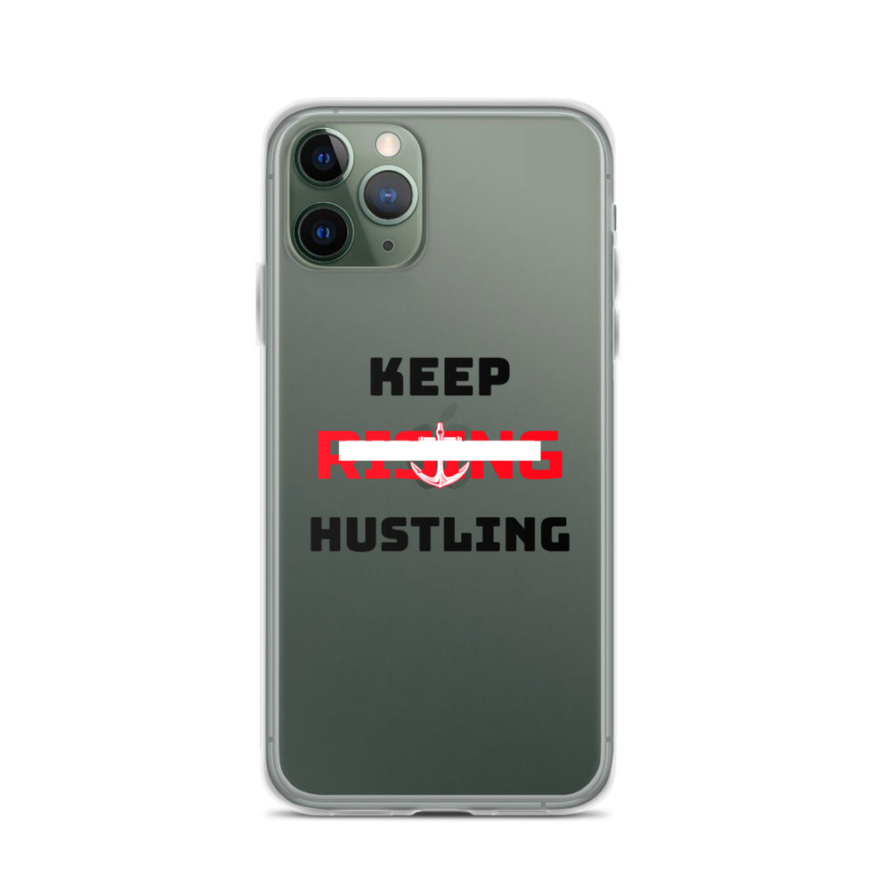 KEEP RISING HUSTLING - iPhone Case Transparent