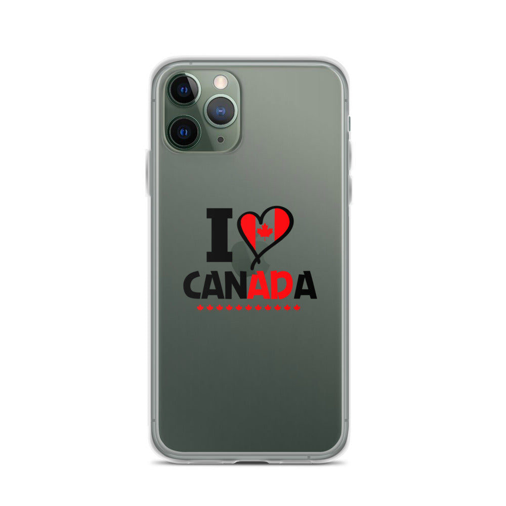 I LOVE CANADA - iPhone Case Transparent