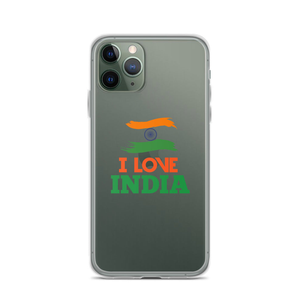 I LOVE INDIA - iPhone Case Transparent
