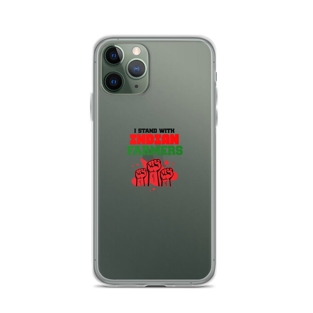 I STAND WITH INDIAN FARMERS - iPhone Case Transparent