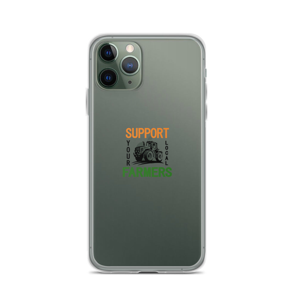 SUPPORT YOUR LOCAL FARMERS - iPhone Case Transparent