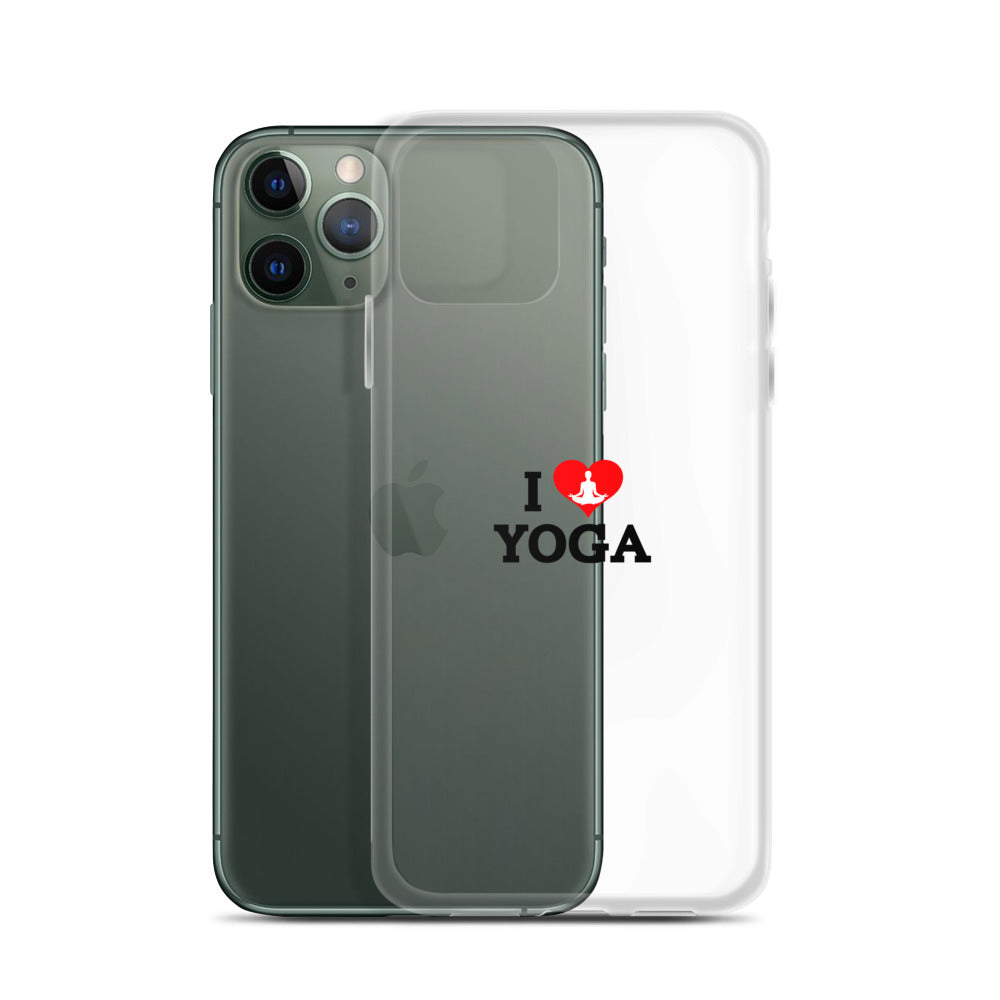 I LOVE YOGA- iPhone Case Transparent