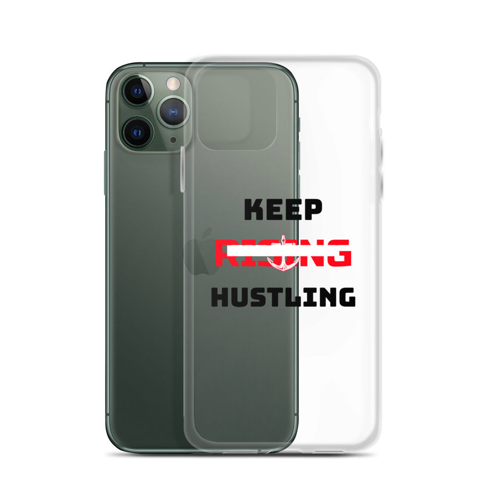 KEEP RISING HUSTLING - iPhone Case Transparent