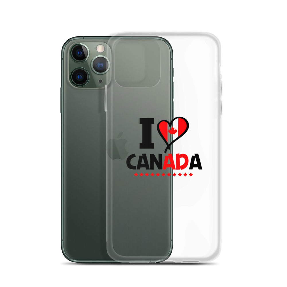 I LOVE CANADA - iPhone Case Transparent