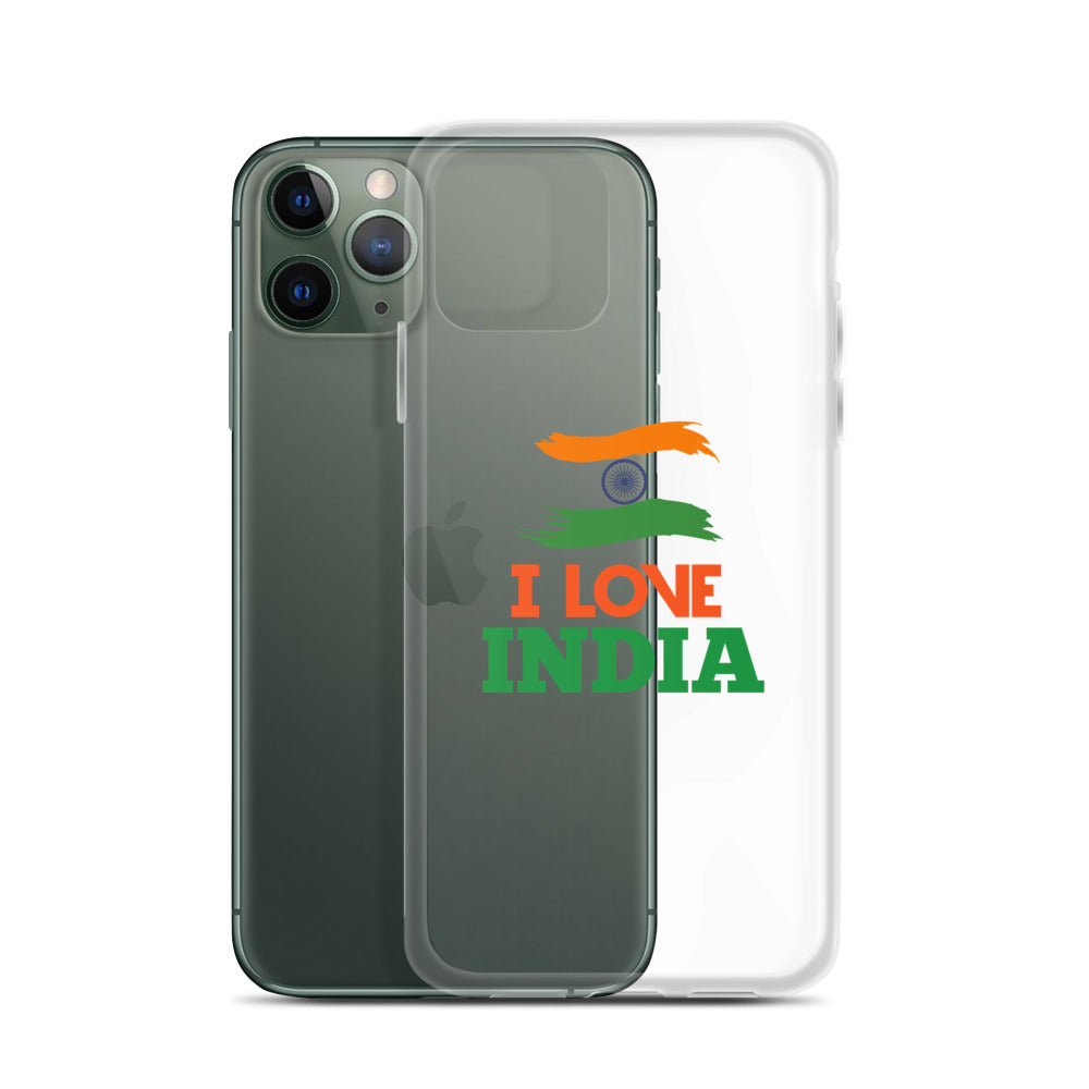 I LOVE INDIA - iPhone Case Transparent