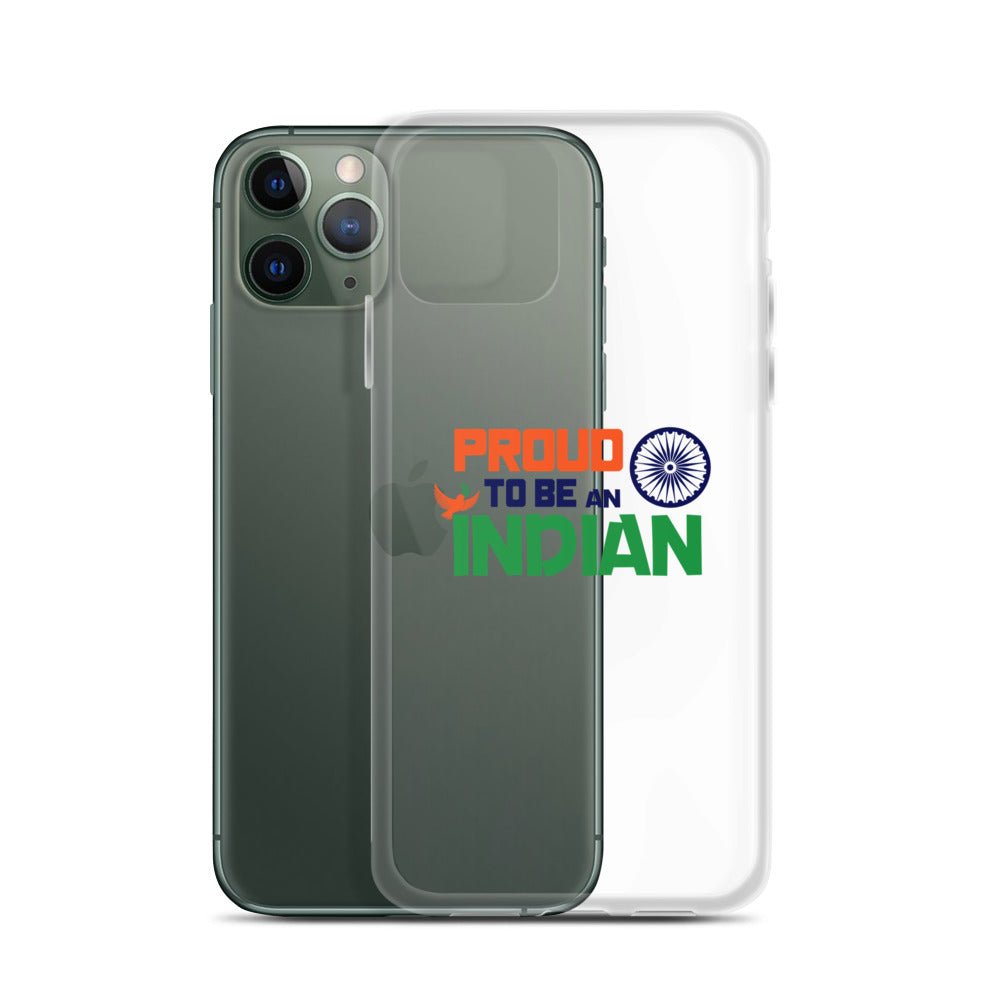 PROUD TO BE AN INDIAN - iPhone Case Transparent