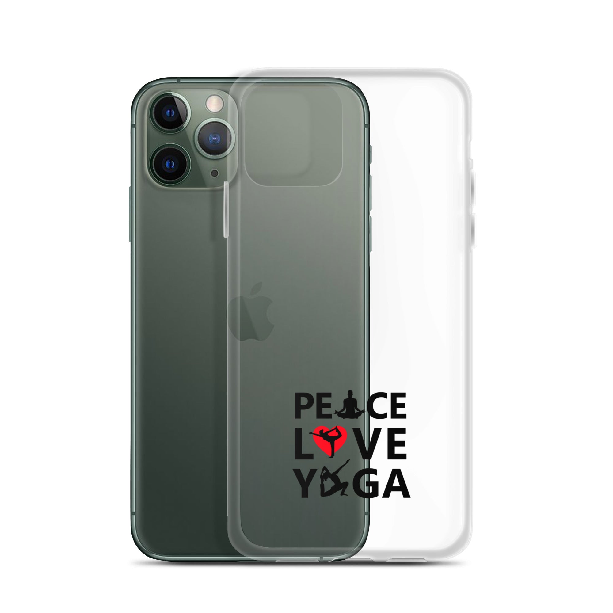 PEACE LOVE YOGA - iPhone Case