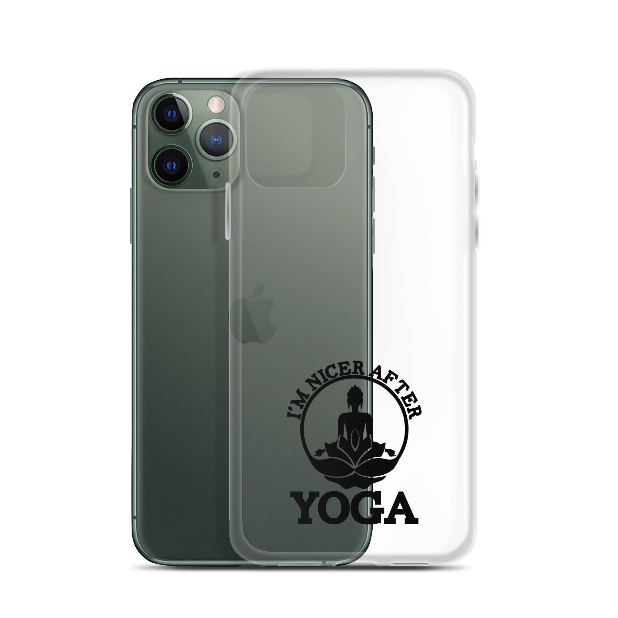 I'M NICER AFTER YOGA - iPhone Case