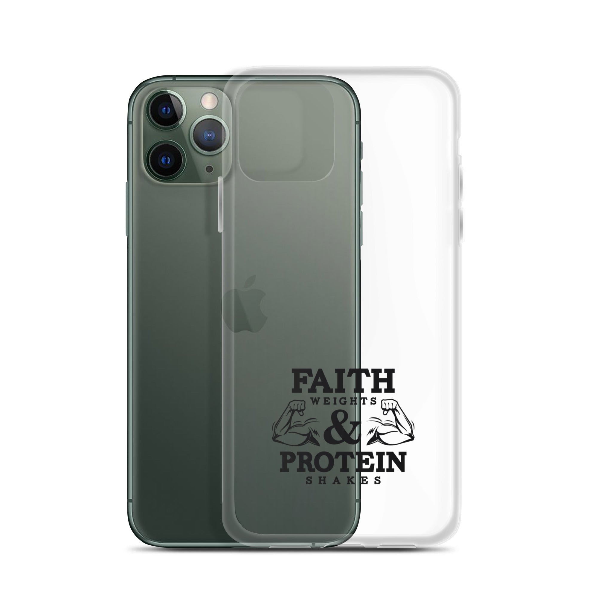 FAITH WEIGHTS & PROTEIN SHAKES - iPhone Case