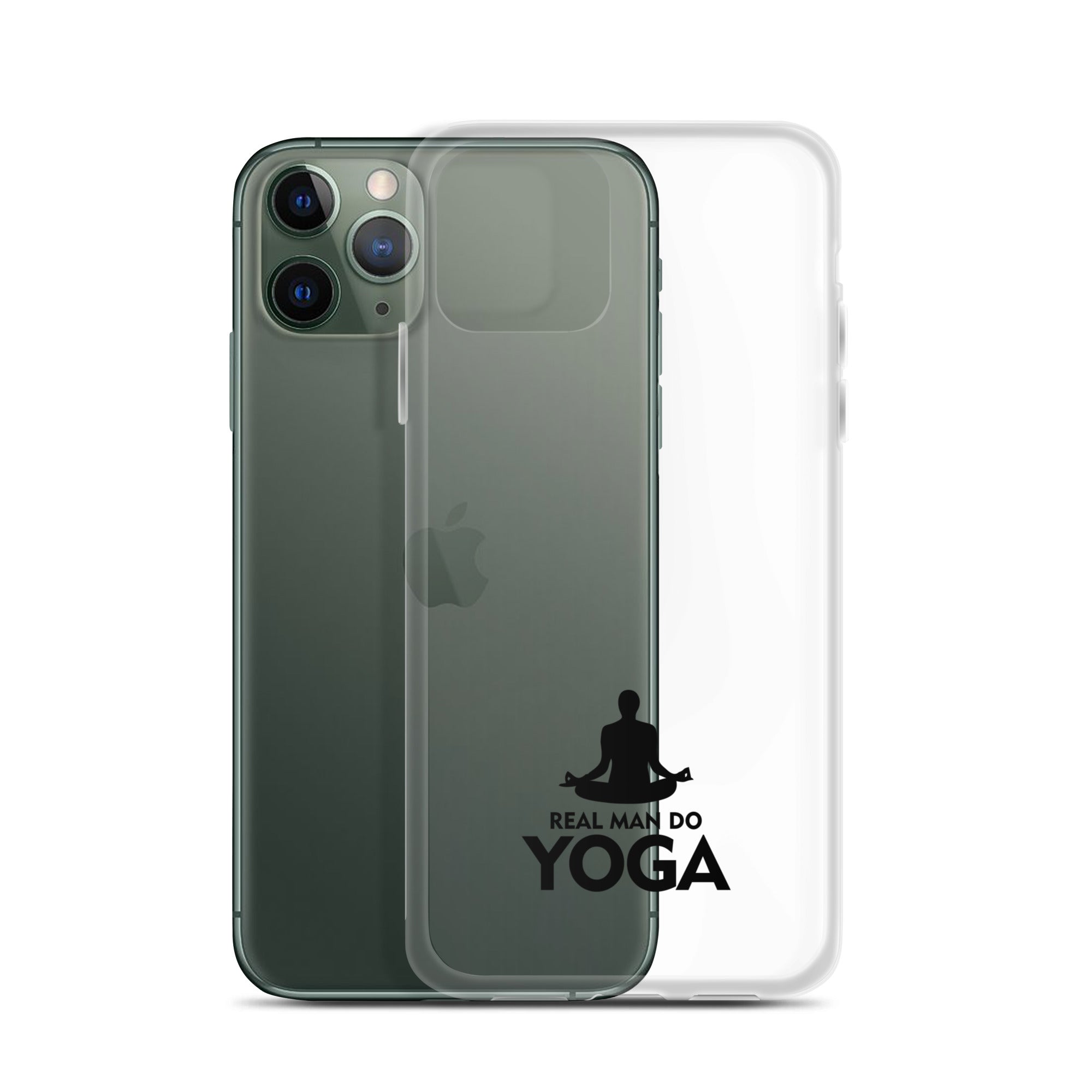 REAL MAN DO YOGA - iPhone Case