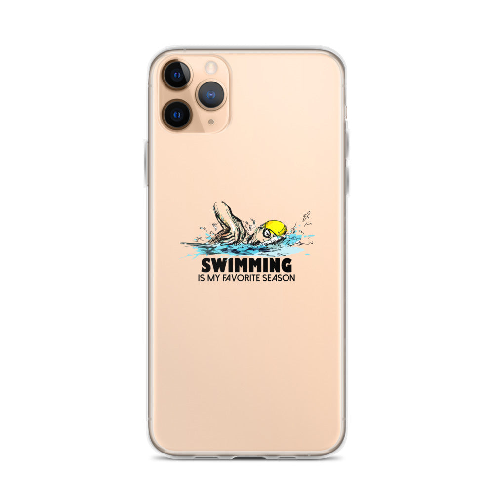 Swimming- iPhone Case Transparent