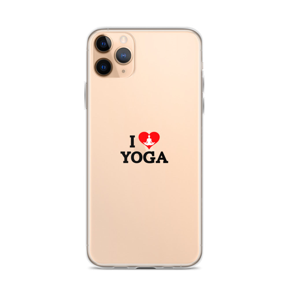 I LOVE YOGA- iPhone Case Transparent