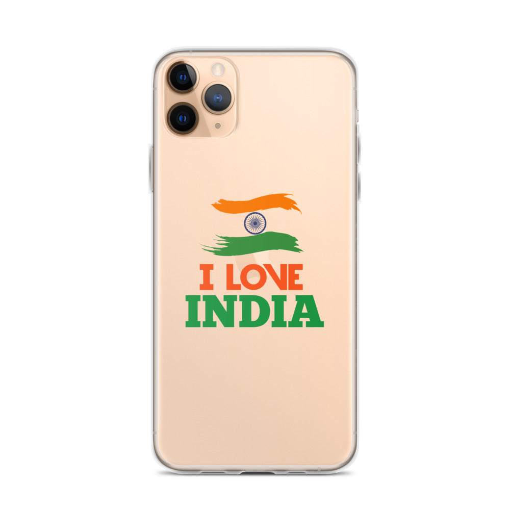 I LOVE INDIA - iPhone Case Transparent