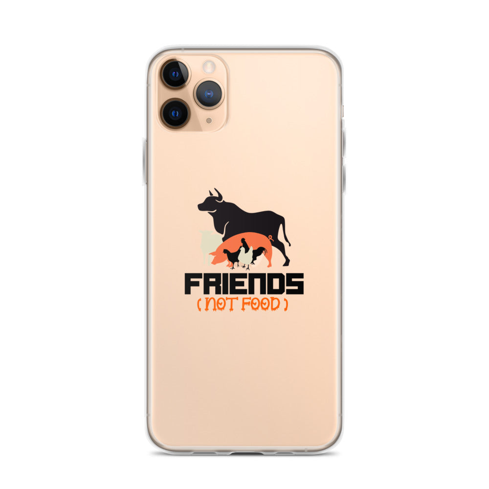 FRIENDS NOT FOOD - iPhone Case Transparent