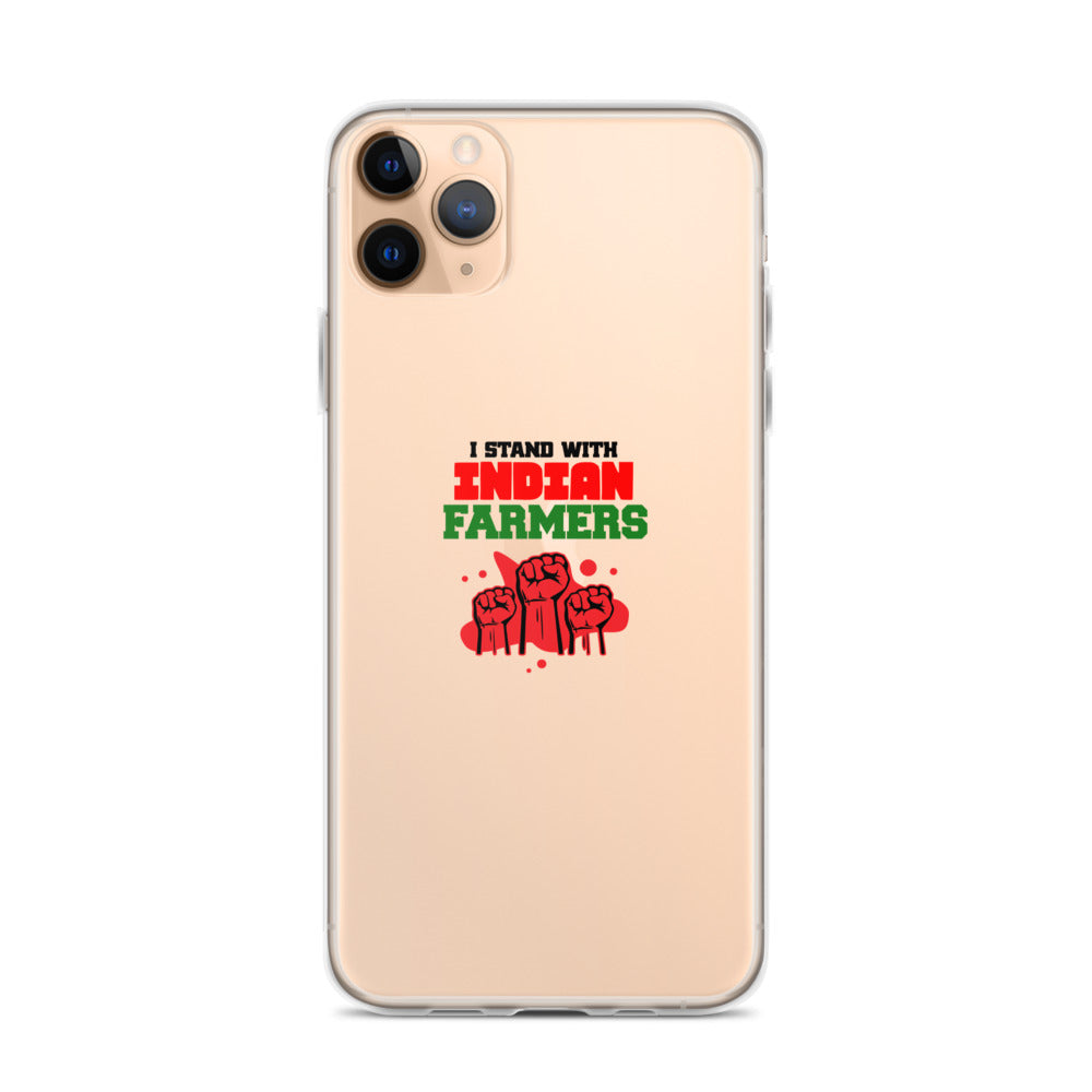 I STAND WITH INDIAN FARMERS - iPhone Case Transparent