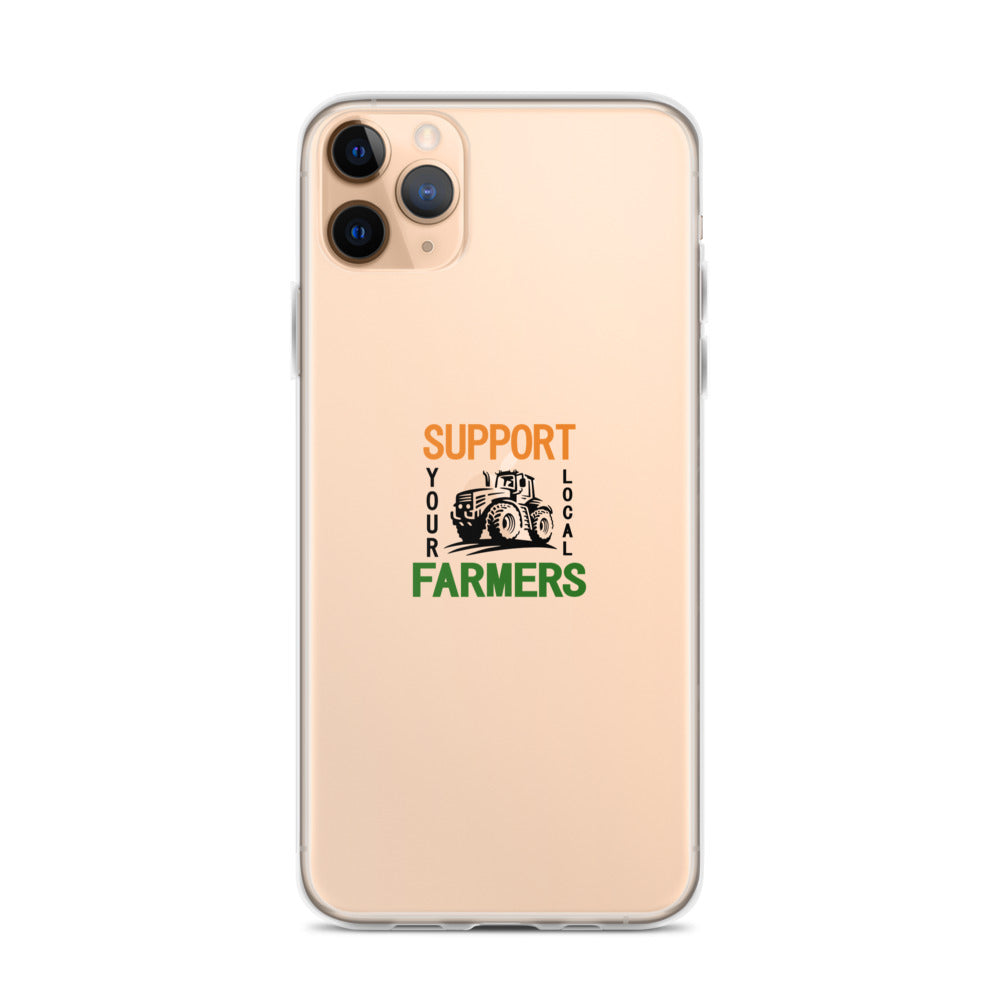 SUPPORT YOUR LOCAL FARMERS - iPhone Case Transparent