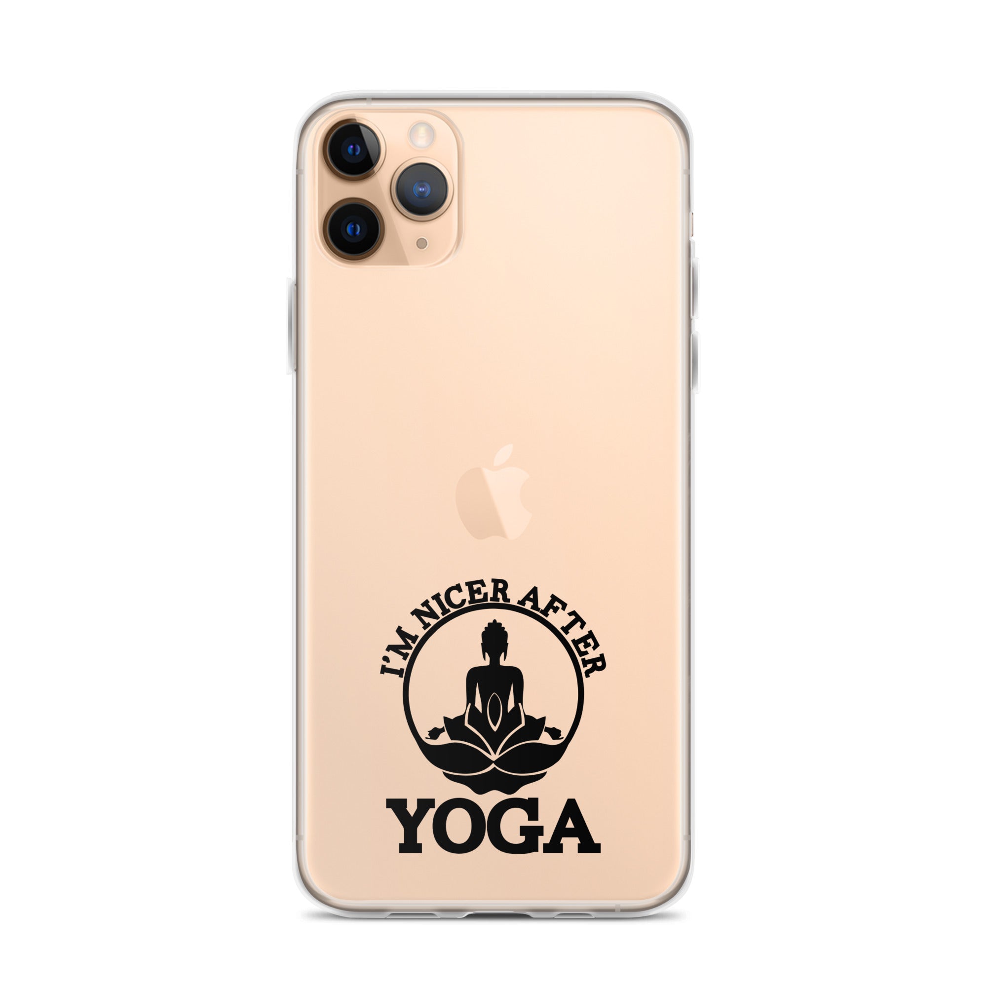 I'M NICER AFTER YOGA - iPhone Case