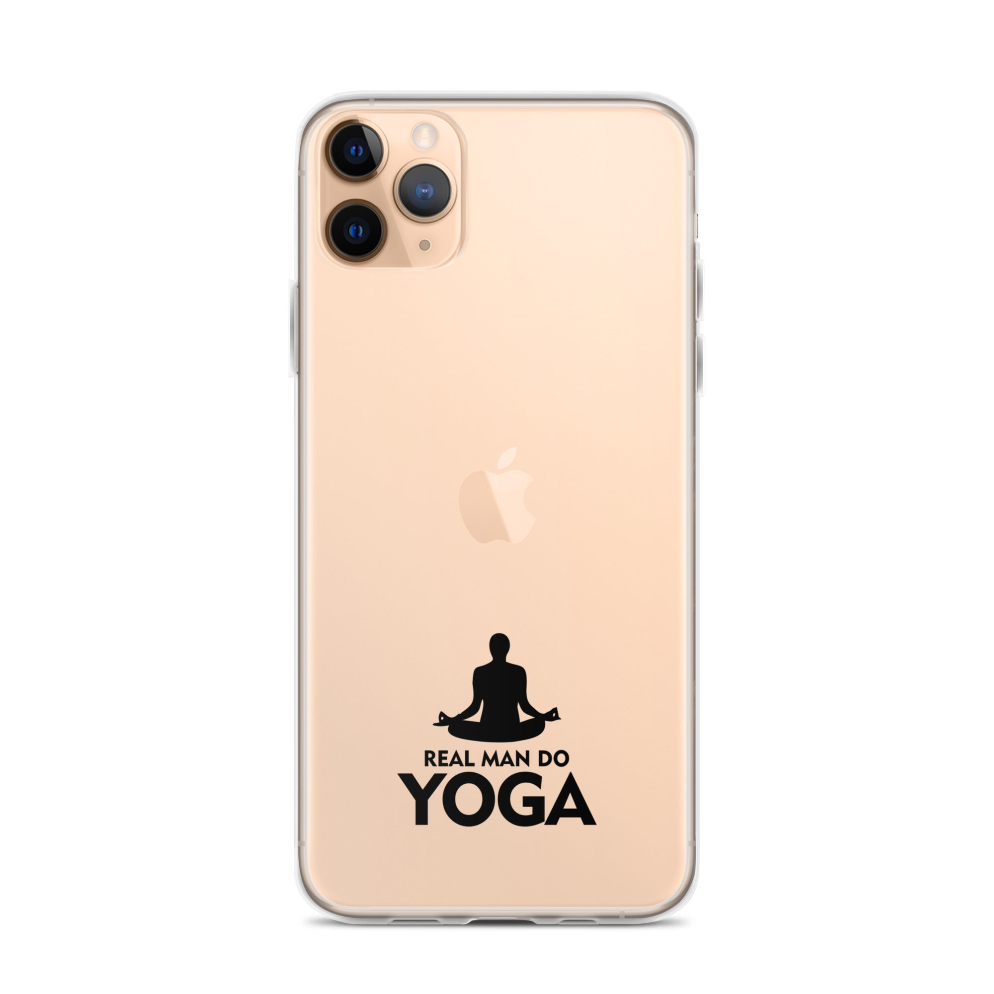 REAL MAN DO YOGA - iPhone Case