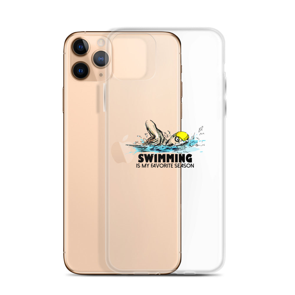 Swimming- iPhone Case Transparent