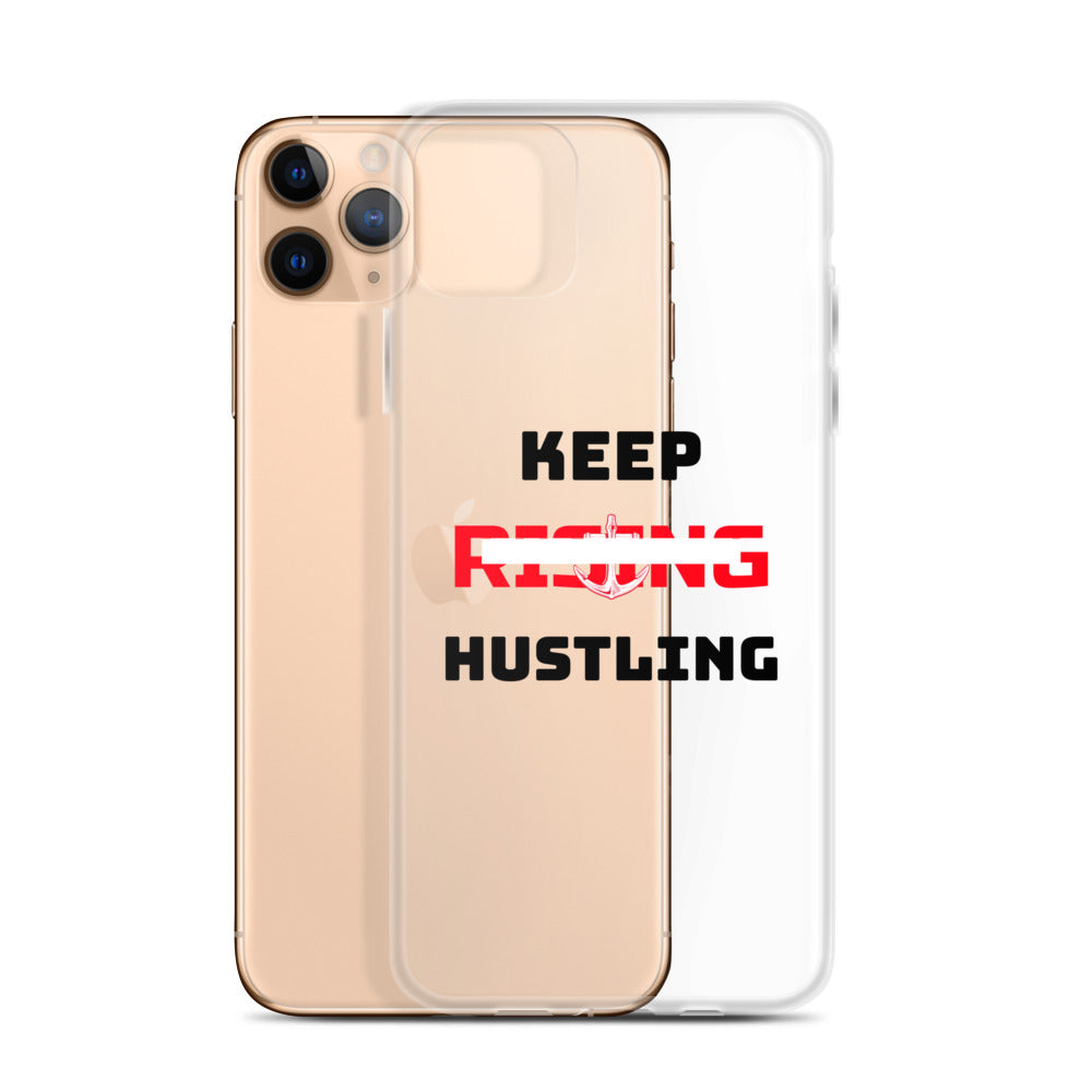 KEEP RISING HUSTLING - iPhone Case Transparent