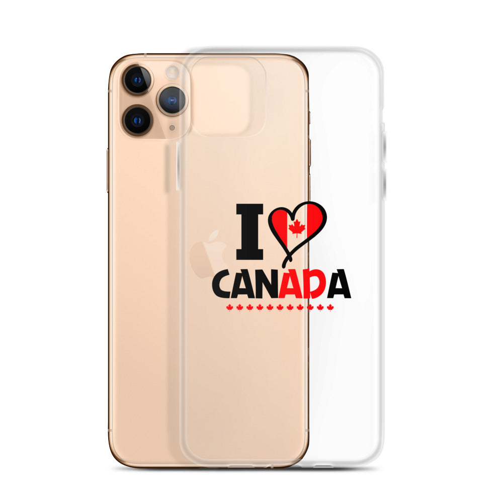 I LOVE CANADA - iPhone Case Transparent