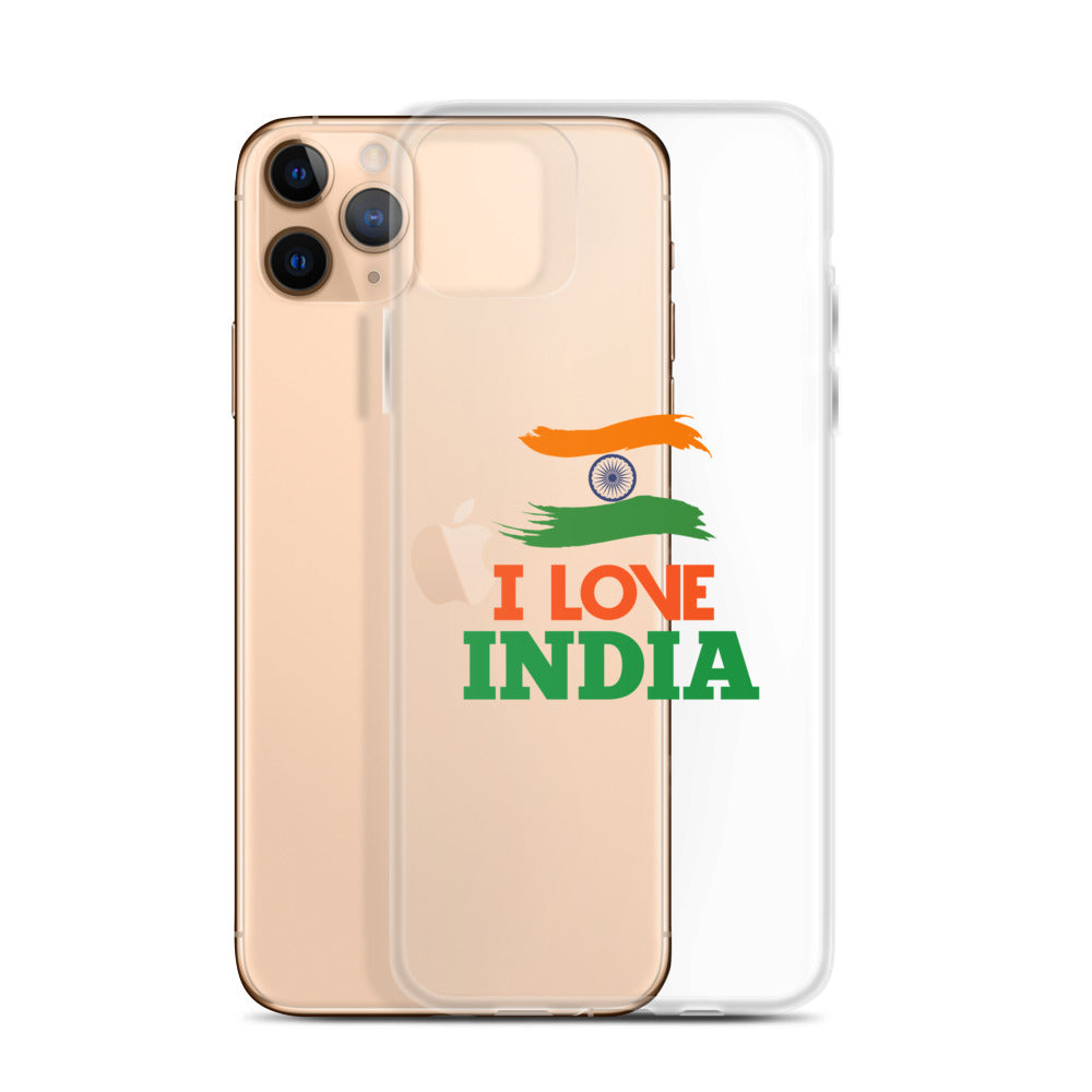 I LOVE INDIA - iPhone Case Transparent
