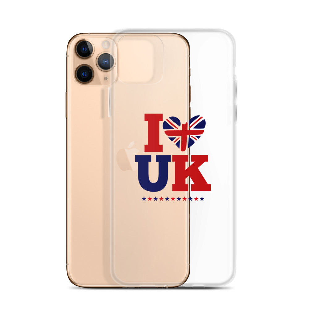 I LOVE UK - iPhone Case Transparent
