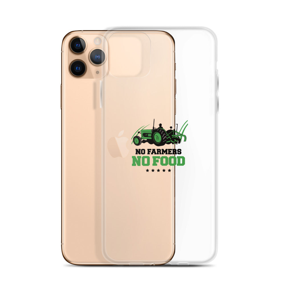 NO FARMERS NO FOOD - iPhone Case Transparent