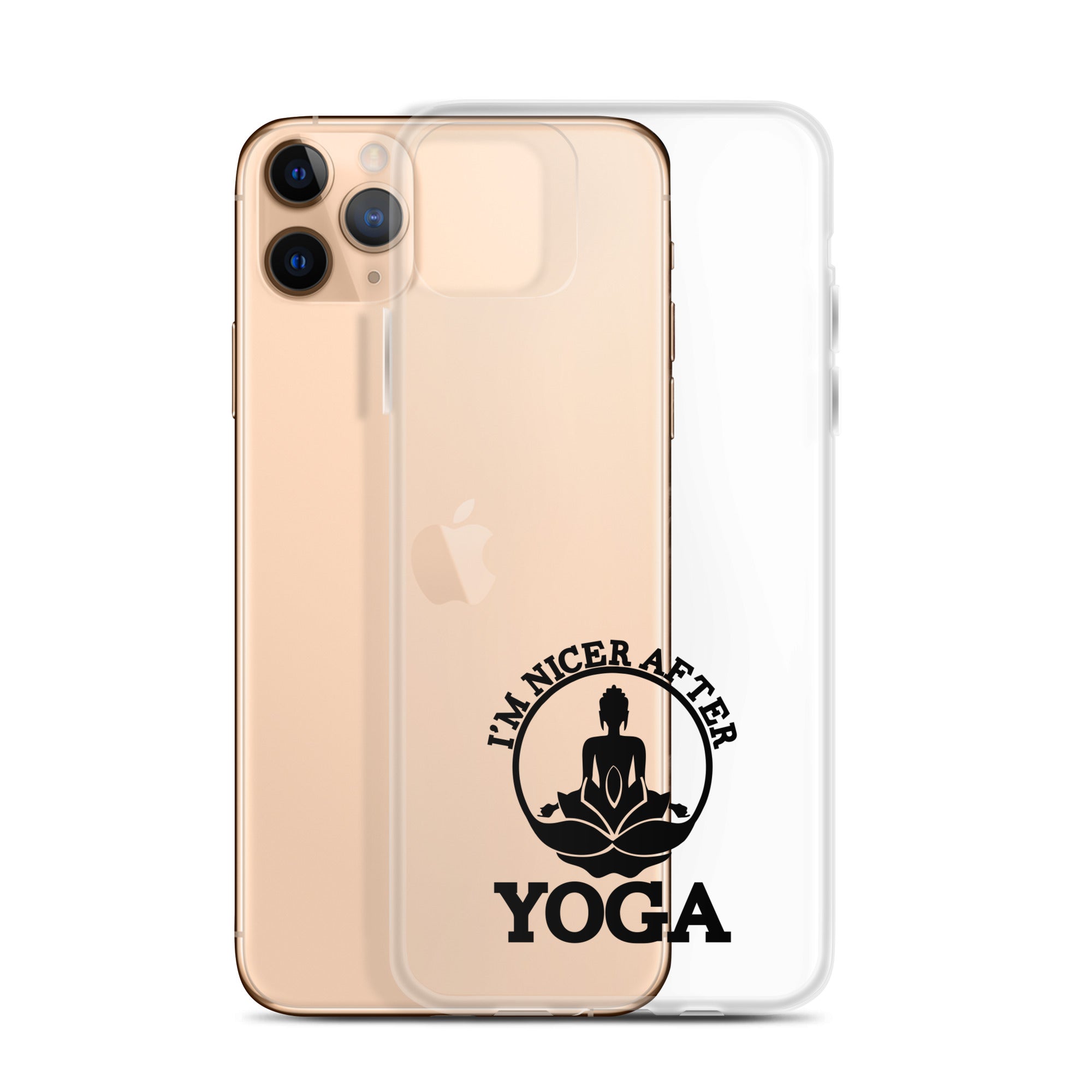 I'M NICER AFTER YOGA - iPhone Case