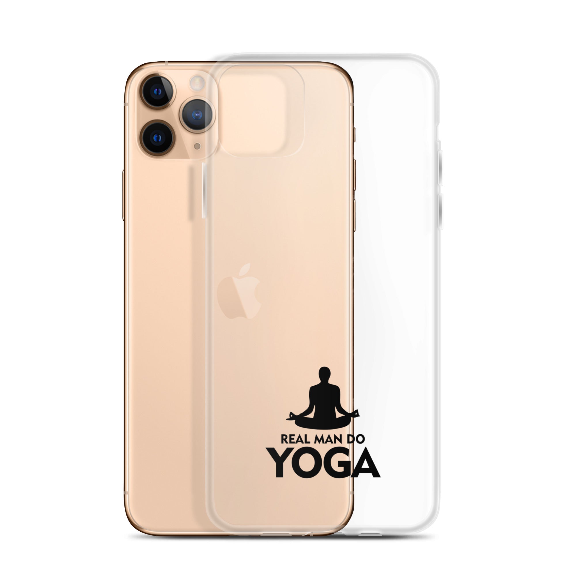 REAL MAN DO YOGA - iPhone Case